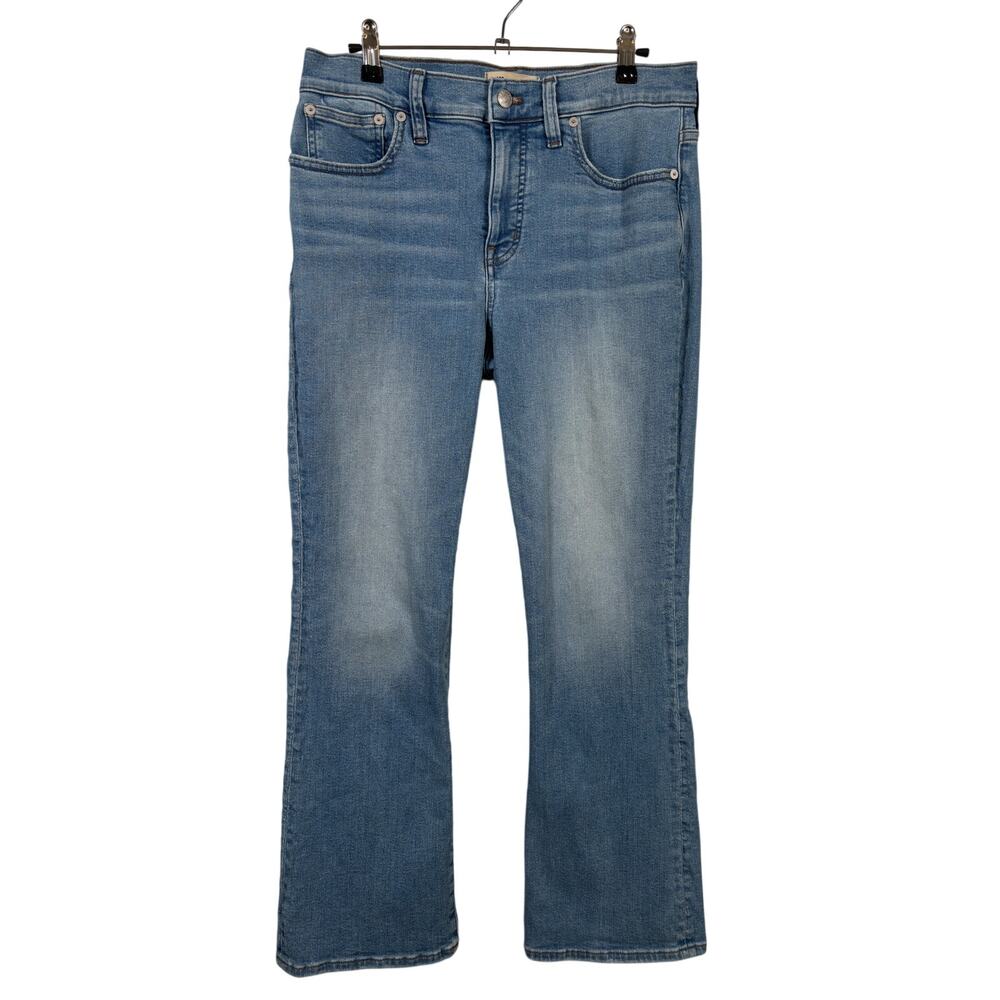 Madewell Jeans Womens 28 Blue Medium Wash Mid-Rise Kick Out Flare Stretch Denim